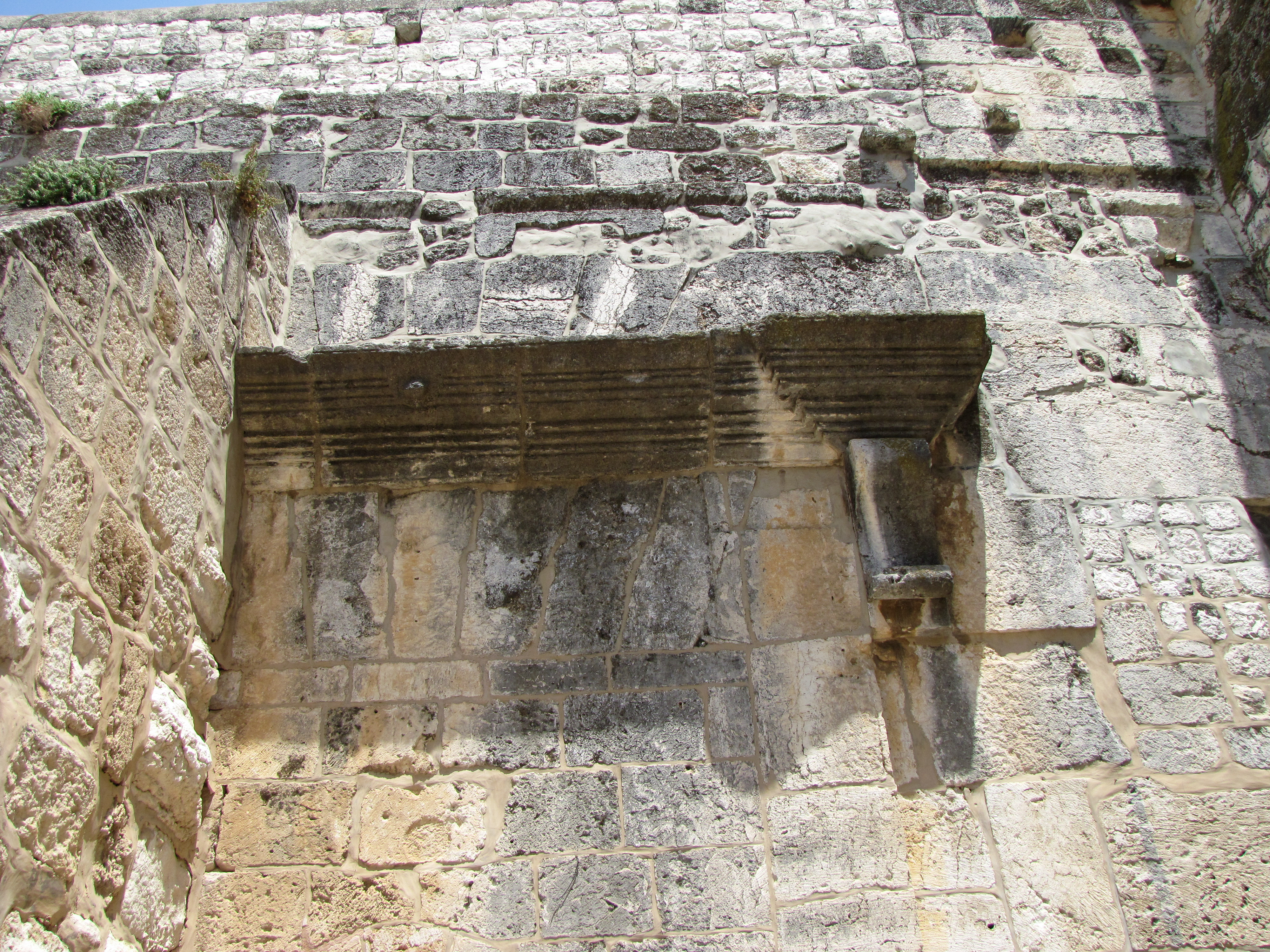 Front of the church above the entrance